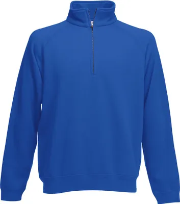 Produktbild von Fruit of the Loom 62-114-0 | Classic Zip Neck Sweat - Farbe: Royal Blue - Größe: L