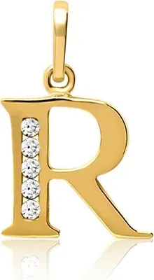 Produktbild von 333er Gold Anhänger Buchstabe R GP0149