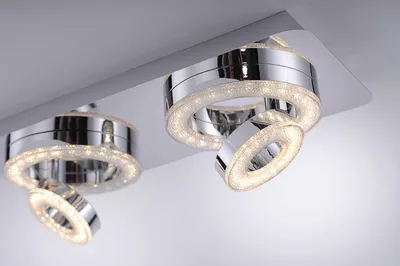 Immagine prodotto di Lampada da soffitto a LED, faretti di cristallo orientabili, L 40 cm