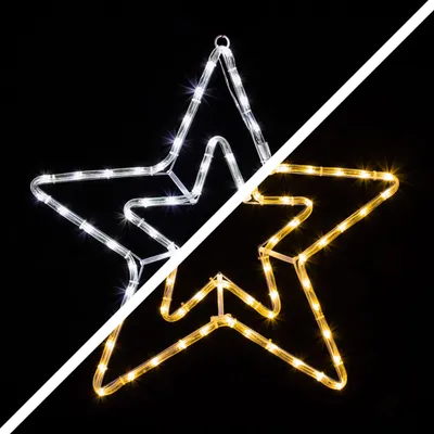 Produktbild von LED Stern mit 72 warmweißen und kaltweißen LEDs️nur 3 Watt️