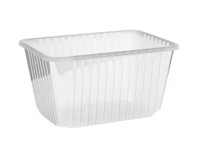 Produktbild von 50x Rechteckschalen klar 1500 ml (PP)