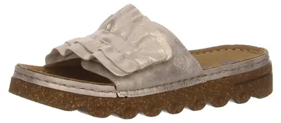Produktbild von Rieker Pantoletten,Abs.b.35mm, o.Fußbett in beige, Gr. 36