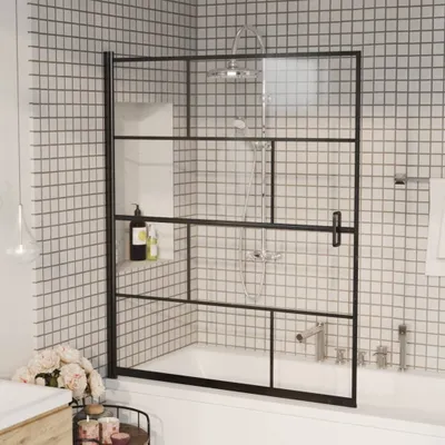 Immagine prodotto di Best Möbel Cabina doccia ESG 116x140 cm Nero - Cabine doccia CL9340351 1pacco