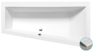 Obrázok produktu pre ANDRA R SLIM asymetrická vaňa 180x90x45cm, biela