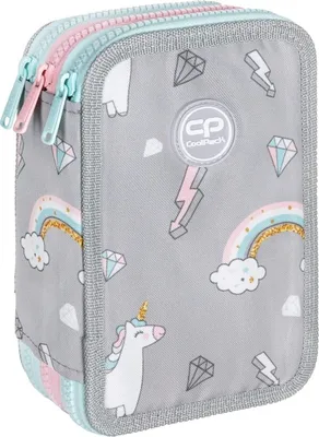 Produktbild von COOLPACK XXL Federtasche Federmappe Federmäppchen 44-teilig gefüllte Schüleretui 3-stöckig 20 x 13,5 x 7 cm Sweet Dreams inkl. Hausaufgabenheft