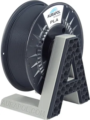 Zdjęcie produktu dla AURAPOL PLA 3D Filament Black-Grey 1 kg 1,75 mm