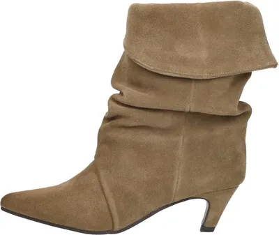 Image de Shoecolate Enkellaarsjes Hak  Enkellaarsjes Hak - Taupe - Maat 41