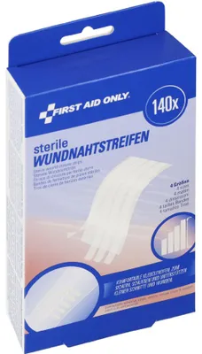 Immagine prodotto di FIRST AID ONLY Cerotti per sutura, sterili, bianchi, confezione da 140 pezzi