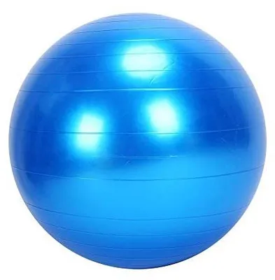 Image de Omgoods - Ballon de fitness de 75 cm - Anti-éclatement - PVC antidérapant - Ballon de yoga - Pour l'entraînement à domicile - Pompe à air rapide - Ballon de yoga