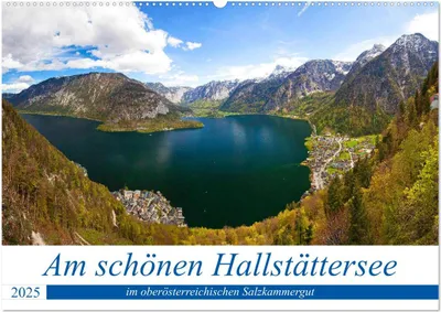 Produktbild von Am schönen Hallstättersee im oberösterreichischen Salzkammergut (Wandkalender 2025 DIN A2 quer), CALVENDO Monatskalender