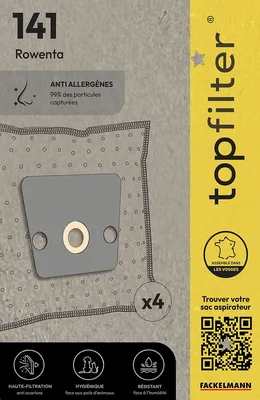 Obrázek produktu pro Sada 4 sáčků do vysavače Rowenta TopFilter Premium