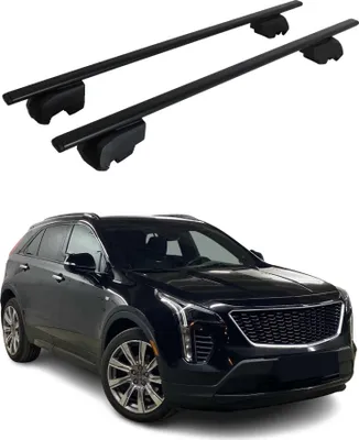 Image de Barres de toit Transversales pour Cadillac XT4 2019-2025 Fer Noir ABE