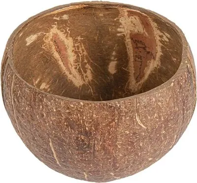 Produktbild von Kokosnussschalenschale 200 ml, 9 x 6 cm, 5 Stück.
