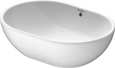 Produktbild von Duravit Foster Aufsatzbecken Foster 495mm mit Überlauf, ohne Hahnlochbank, weiß, 0335500000