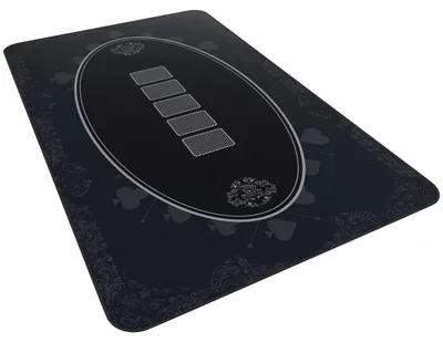 Produktbild von Pokermatte - "Casino"-Design - Verschiedene Farben und Größen.Farbe:Schwarz,Größe:200 x 100cm