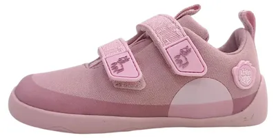 Image de Affenzahn, chaussures pour enfant, modèle Lucky Einhorn, chaussures basses pour fille, chaussures d'intérieur, couleur rose, style décontracté