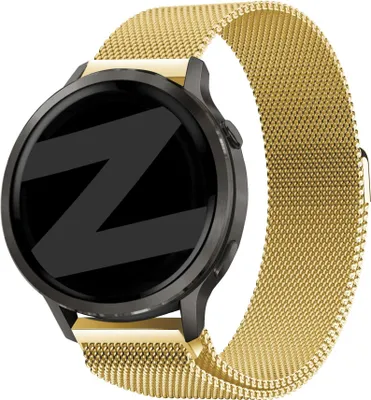 Produktbild von Bandz Milanese Laufband (18mm) - Geeignet für Garmin Vivoactive 4s / Vivomove 3s / Venu 2s / Venu 3s / Forerunner 255s / Forerunner 265s / Venu 4 - 41mm - Gold