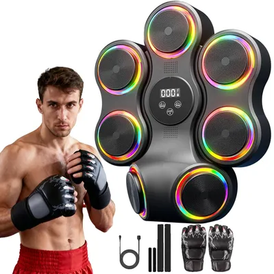 Obrázek produktu pro Boxovací stojan, nástěnný design, 9 úrovní, černý