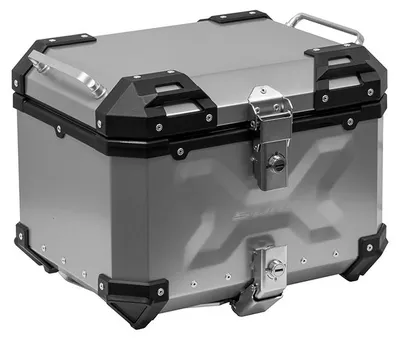 Produktbild von S-Line Silber Aluminium Topcase 37 Liter mit Universalplatte