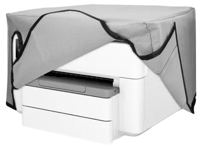 Produktbild von kwmobile Cover kompatibel mit HP OfficeJet Pro 9730e - Tasche Hülle Drucker - Staubschutzhülle Schutzhaube Schutzhülle - Hellgrau