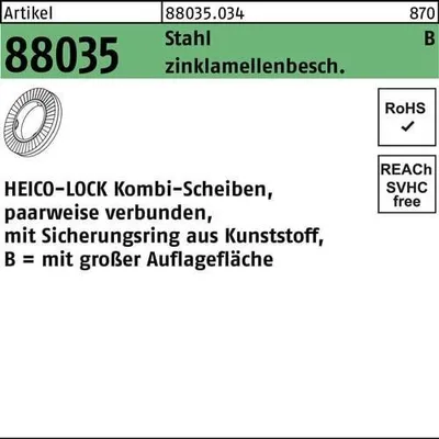 Produktbild von Kombischeibe R 88035 HKB-16 Stahl flZnnc