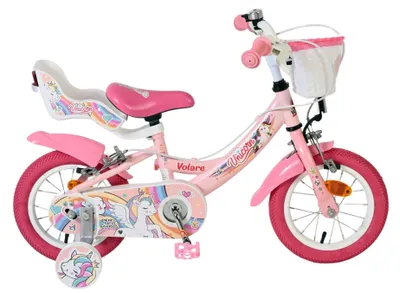 Productafbeelding van Volare Unicorn Kinderfiets - Meisjes - 12 inch - Roze - Twee handremmen