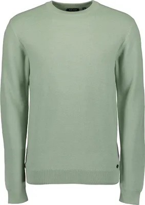 Produktbild von Blue Seven Herren Pullover mit Rundhalsausschnitt - Unifarbener Sweatshirt Strickpullover in Dunkel Grün Größe M