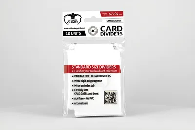 Produktbild von Ultimate Guard Card Dividers Standardgröße Weiß (10)