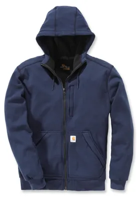 Image de Sweat zippé coupe-vent à capuche TM bleu marine - CARHARTT - S1101759412M