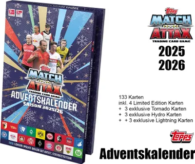 Produktbild von Topps Match Attax Bundesliga 2025/26 - 1 Adventskalender