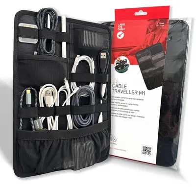 Image de Organisateur de câbles pour sac à dos - 22 x 33 cm, noir