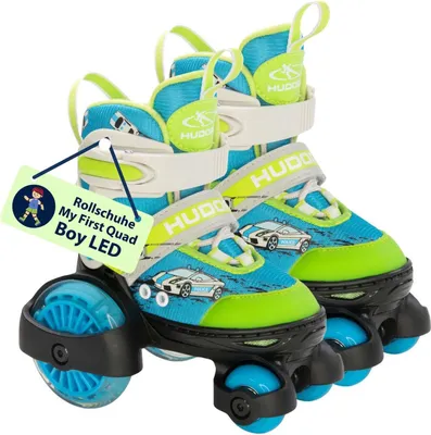 Image de HUDORA Roller skates My First Quad LED Car, Taille 30-33