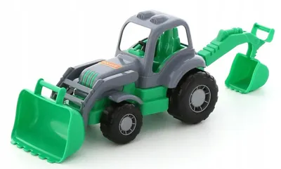 Produktbild von WADER-POLESIE Traktor Osiłek Bagger Grün Kinder