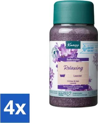 Produktbild von Kneipp - Badesalz - Badekristalle - Lavendel - 600 g - Vorteilspack - 4 Stücke