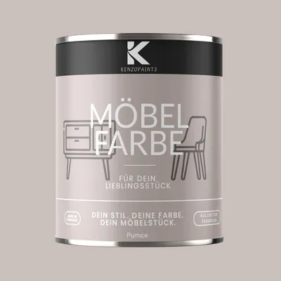 Produktbild von Kenzopaints 750ml Möbelfarbe Möbellack Buntlack Farbraum - Pumice