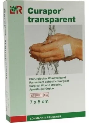 Produktbild von CURAPOR Wundverband steril transparent 5x7 cm