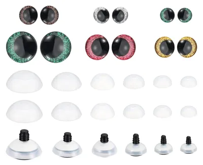 Obrázek produktu pro 56 kusů bezpečnostních očí pro panenky a různé projekty, velikost 14-30 mm