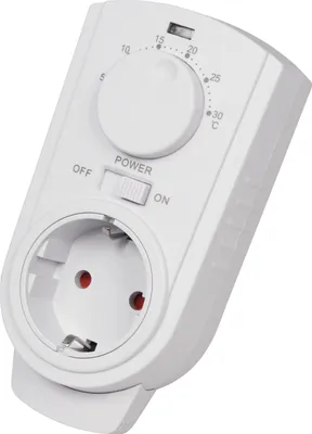 Produktbild von Steckdosen-Thermostat McPower ''TCU-330'' 5-30°C, max. 3500W, 230V