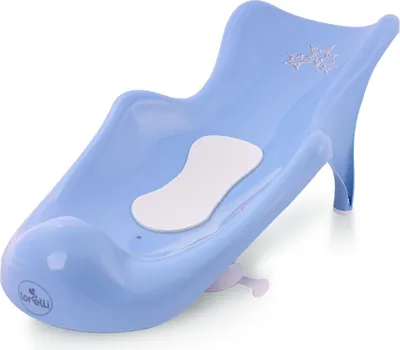 Produktbild von Lorelli Baby Badewannenliege Badewanneneinlage ab Geburt, Vakuumfe, rutschfest blau Sterne