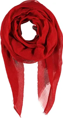 Immagine prodotto di Sciarpa plissettata rossa da donna Passigatti