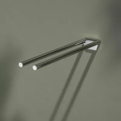 Obrázok produktu pre KEUCO vešiak na uteráky Reva pevný 2-dielny 450 mm chróm 12818010000