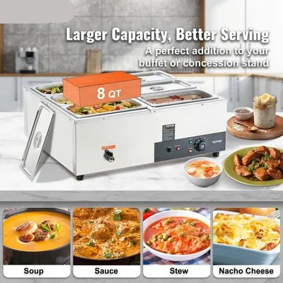 Obrázok produktu pre Elektrická ohrievacia skrinka 24 QT, 1200 W, pre fritézu a bufet
