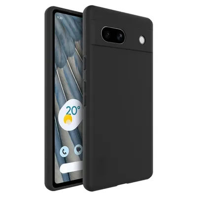 A black phone case is shown on a white background, with a smartphone partially visible inside.