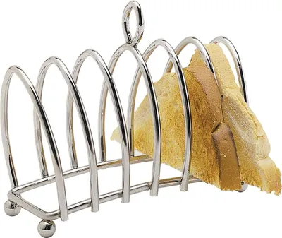 Produktbild von KC BLUE KitchenCraft Toastständer de Verchromtes Metall 16 x 15 x 7 cm Versilbert