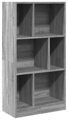 Produktbild von vidaXL Bücherregal Grau Sonoma 57x28,5x107,5 cm Holzwerkstoff