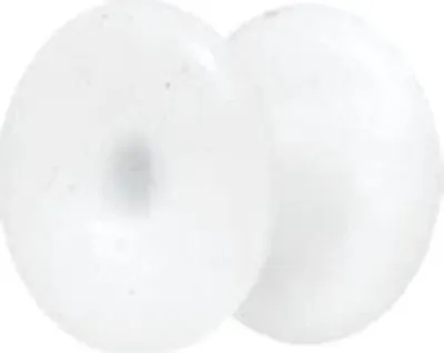 Produktbild von Ohr Flesh Flared Silikon Weiss Tunnel Piercing Oval - VFTFO.6mm