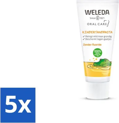 Produktbild von WELEDA - Kinderzahnpasta - 50 ml - Vorteilspack - 5 Stücke