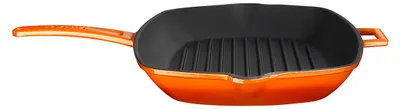 Produktbild von LAVA Grillpfanne aus emailliertem Gusseisen, 26 x 32 cm, 2,25 Liter