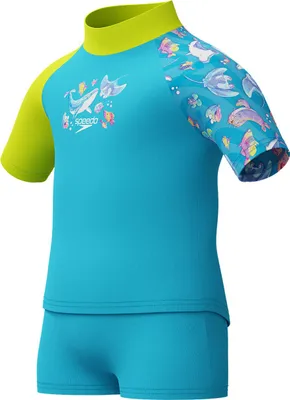 Image de Maillot de bain enfant à manches courtes et culotte
