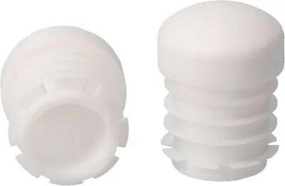 Produktbild von Runder weißer Einsteckkopf ø22mm